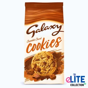 Galaxy Chocolate Chunk Cookies – 180g (UK) in a resealable pack, featuring chocolate chip cookies and rich chocolate pieces.