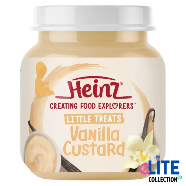 Heinz Vanilla Custard Baby Food – 110g (UK) | Smooth and Creamy Dessert for 6+ Months