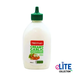 Herman Creamy Garlic Mayonnaise 500ml – Rich & Flavorful Garlic Mayo from UAE